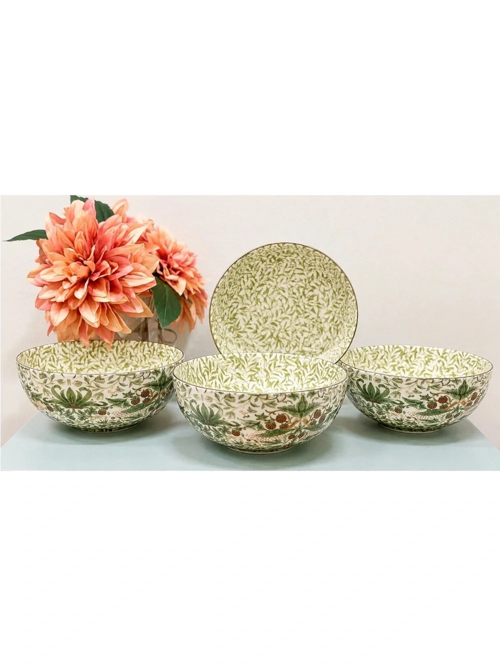 Morris & Co. Strawberry Thief Green 7